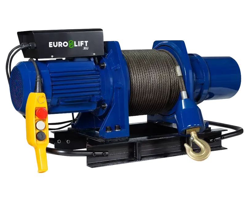 Электрическая лебедка KDJ-750E1 г/п 750 кг, 100 м «EURO-LIFT»