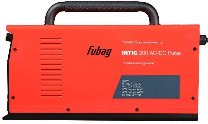 Инверторный сварочный аппарат INTIG 200 AC/DC PULSE аргонадувной с горелкой FB TIG 26 5P 4m FUBAG