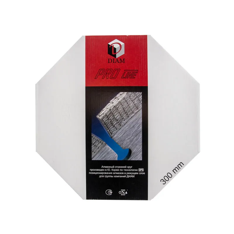 Диск алмазный 300x3.2x10x25.4 по железобетону Pro Line DIAM