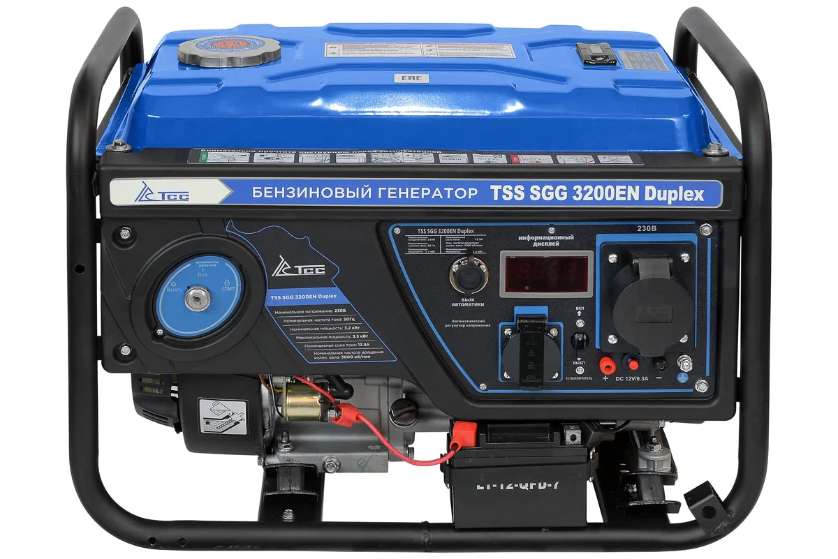 Генератор бензиновый TSS SGG 3200EN Duplex для резервного питания