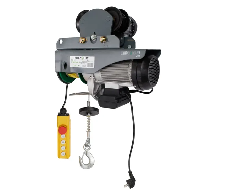 Передвижная лебедка электрическая KX 500 г/п 250/500 кг, в/п 18/9 м «EURO-LIFT»