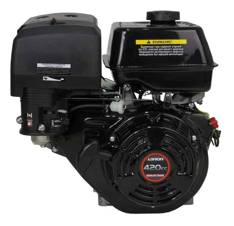 Бензиновый двигатель «Loncin» G420FD (L type) конусный вала 105.95мм