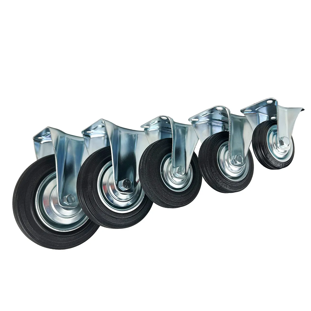 Неповоротная опора колесная HITCH 160*36 резина черная FC63 SZ084993