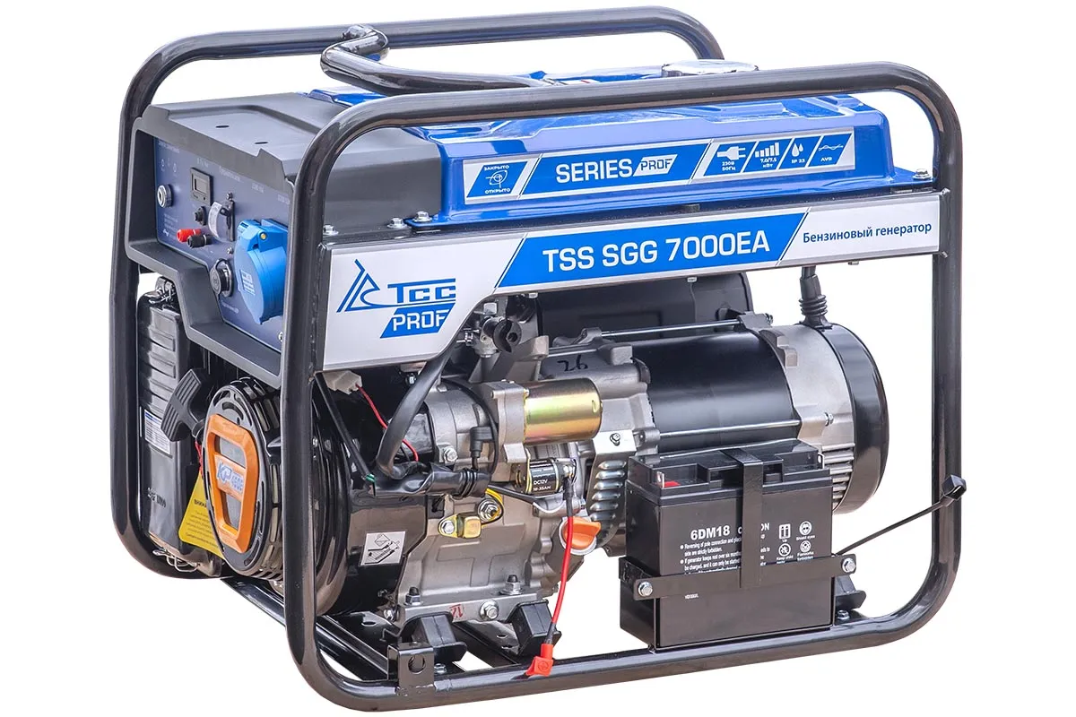 Генератор бензиновый TSS SGG 7000E3A для строительных и аварийных работ