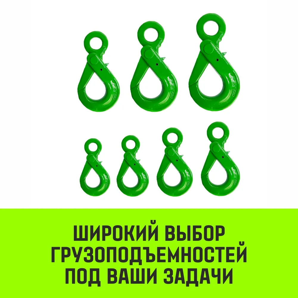 Самозапирающийся крюк с проушиной HITCH, 16-Т8 кл, 8.0 Т SZ071269