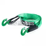 Буксировочный трос «HITCH» REGULAR, масса авто 2,5т, разрывная 7,5т, 5,0м, лента 50мм, крюк-крюк