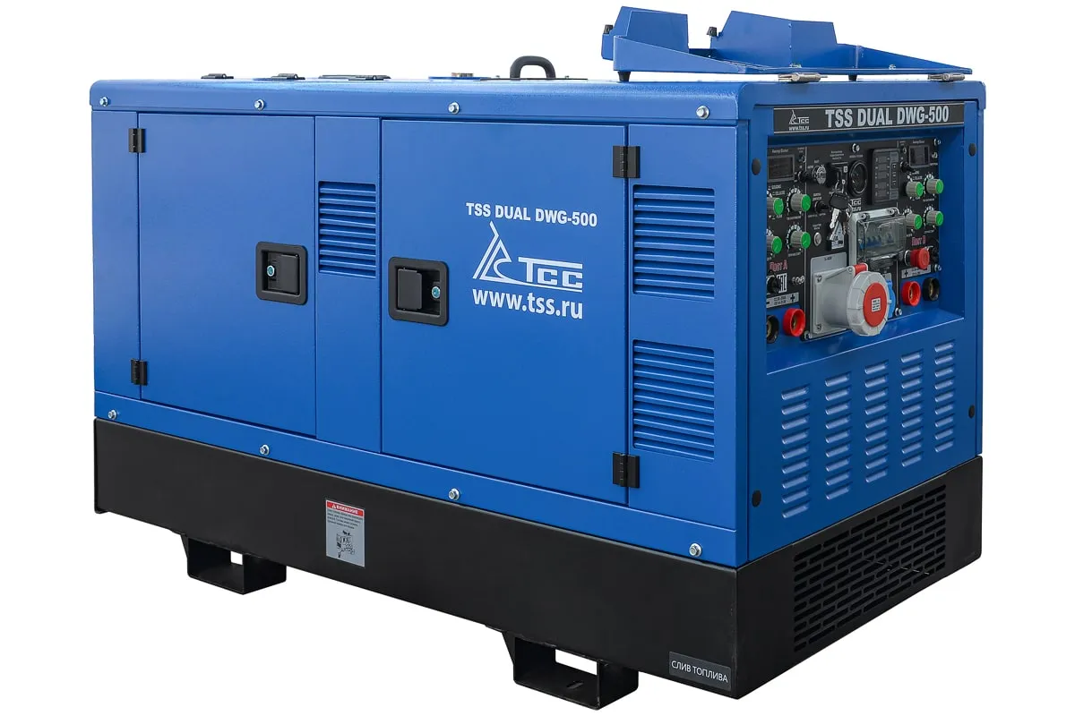Генератор сварочный дизельный двухпостовой TSS DUAL DWG-500 для профессиональной сварки