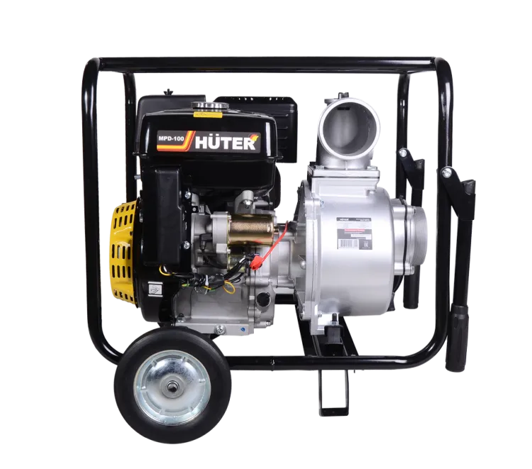 Мотопомпа бензиновая HUTER MPD-100