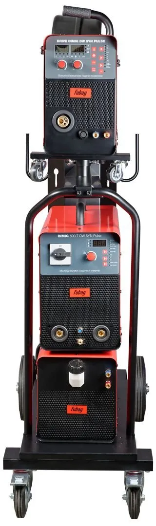 Полуавтомат сварочный INMIG 500T DW SYN PULSE (подающий механизм DRIVE INMIG DW SYN PULSE, горелка FB 500 3m, блок охлаждения, тележка, шланг пакет 5м) FUBAG