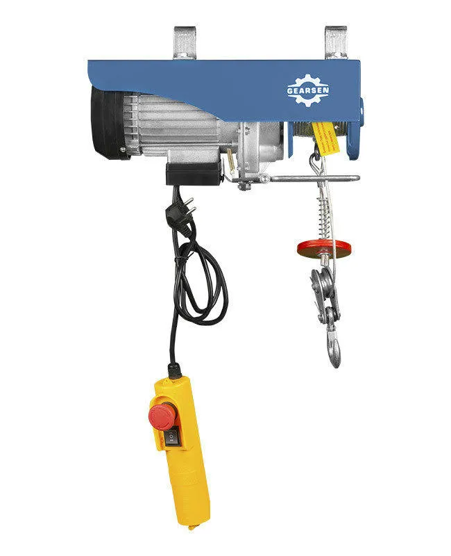Электрическая мини таль стационарная GEARSEN PA 220В, 125/250кг, 12/6м