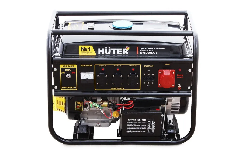 Генератор бензиновый HUTER DY8000LX-3 (220/380 В)