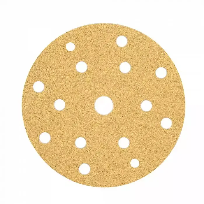 Абразив на бумажной основе Schtaer 255Abrasive paper 15 отв D=150 Р80 набор 10 шт для шлифовки