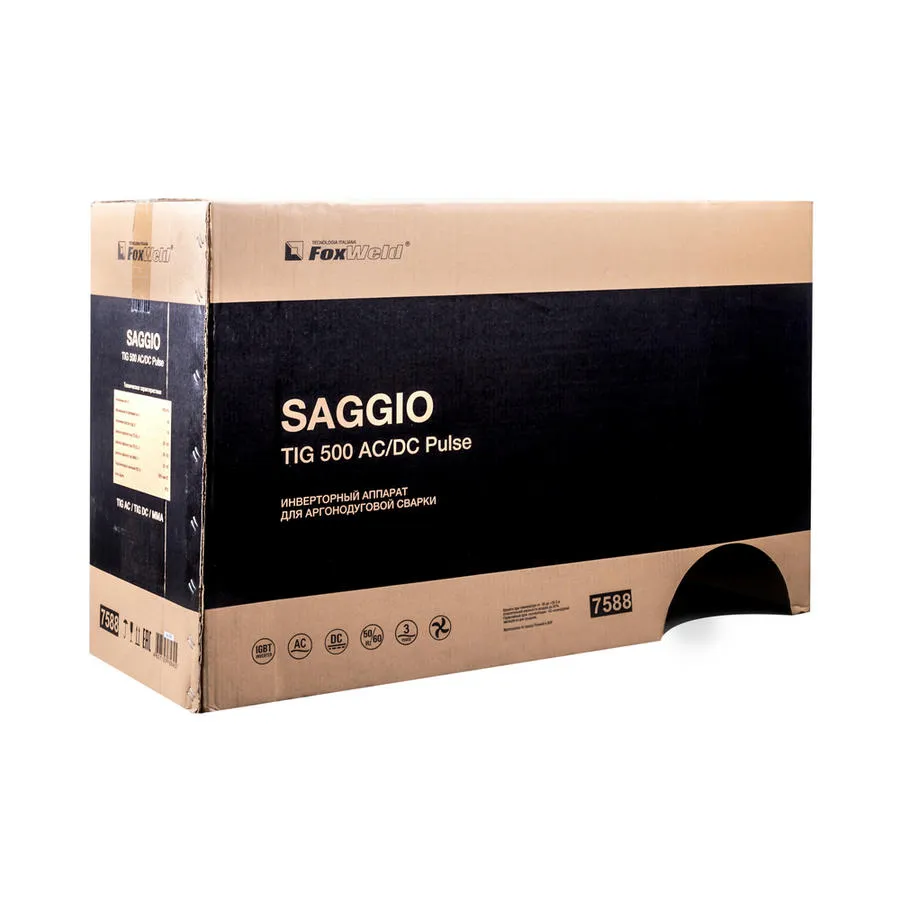 Аппарат аргонодуговой сварки TIG 500 AC/DC Pulse "SAGGIO"