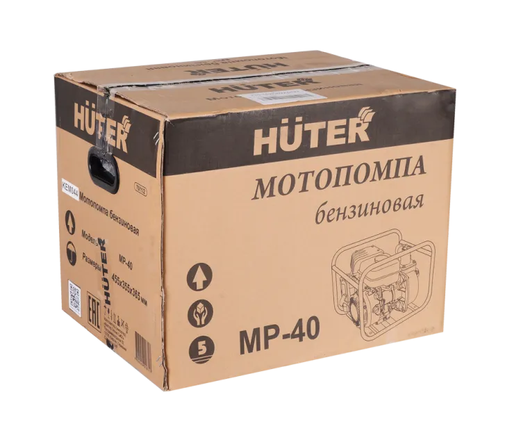 Мотопомпа бензиновая HUTER MP-40