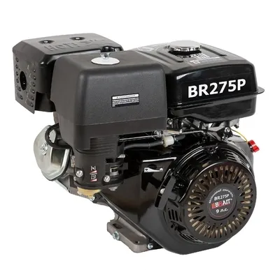 Бензиновый двигатель BRAIT-275P мощность 9 л.с.  d- шкива 25 мм
