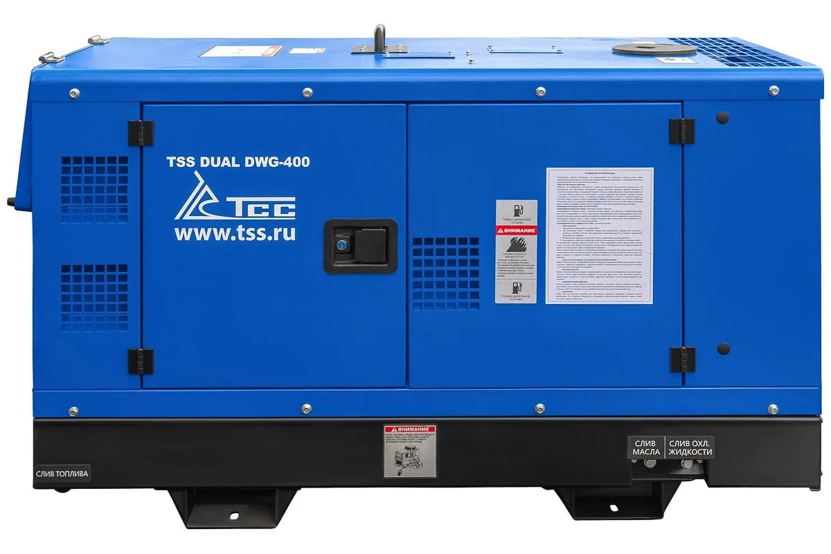 Генератор сварочный дизельный двухпостовой TSS DUAL DWG-400 для строительных и монтажных работ