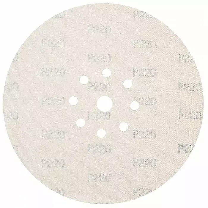 Абразивный круг SCHTAER GRIP Paper 225 мм на бумажной основе 9 отв 50 шт GRIPPAPER225P220H9-50 для шлифовки