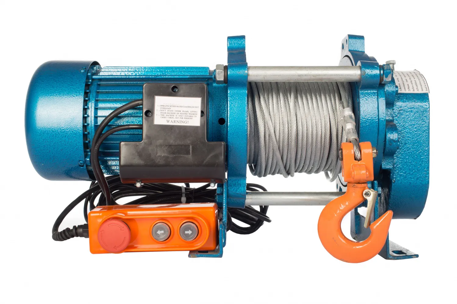 Лебедка CD-1000-A (KCD-1000 kg, 380 В) с канатом 100 м TOR