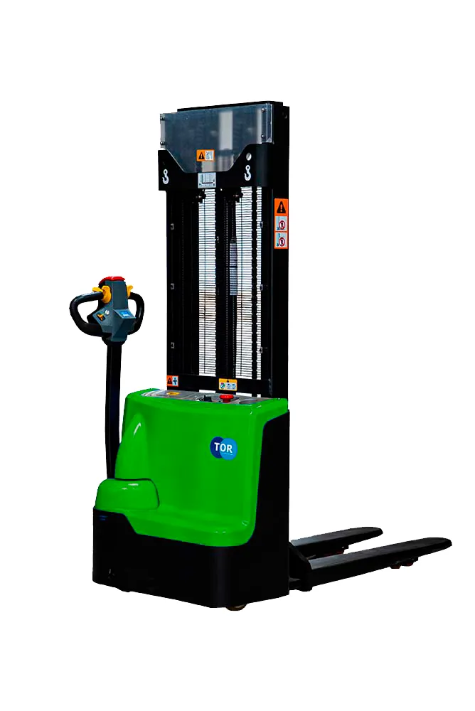 Самоходный штабелер с контролем скорости подъема 1,5 т 3,5 м TOR WS15H-3500SC PRO Li-ion 24/60 В/Ач для складских работ