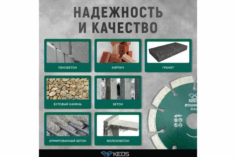 Алмазный диск KEOS Standart Ø125 мм