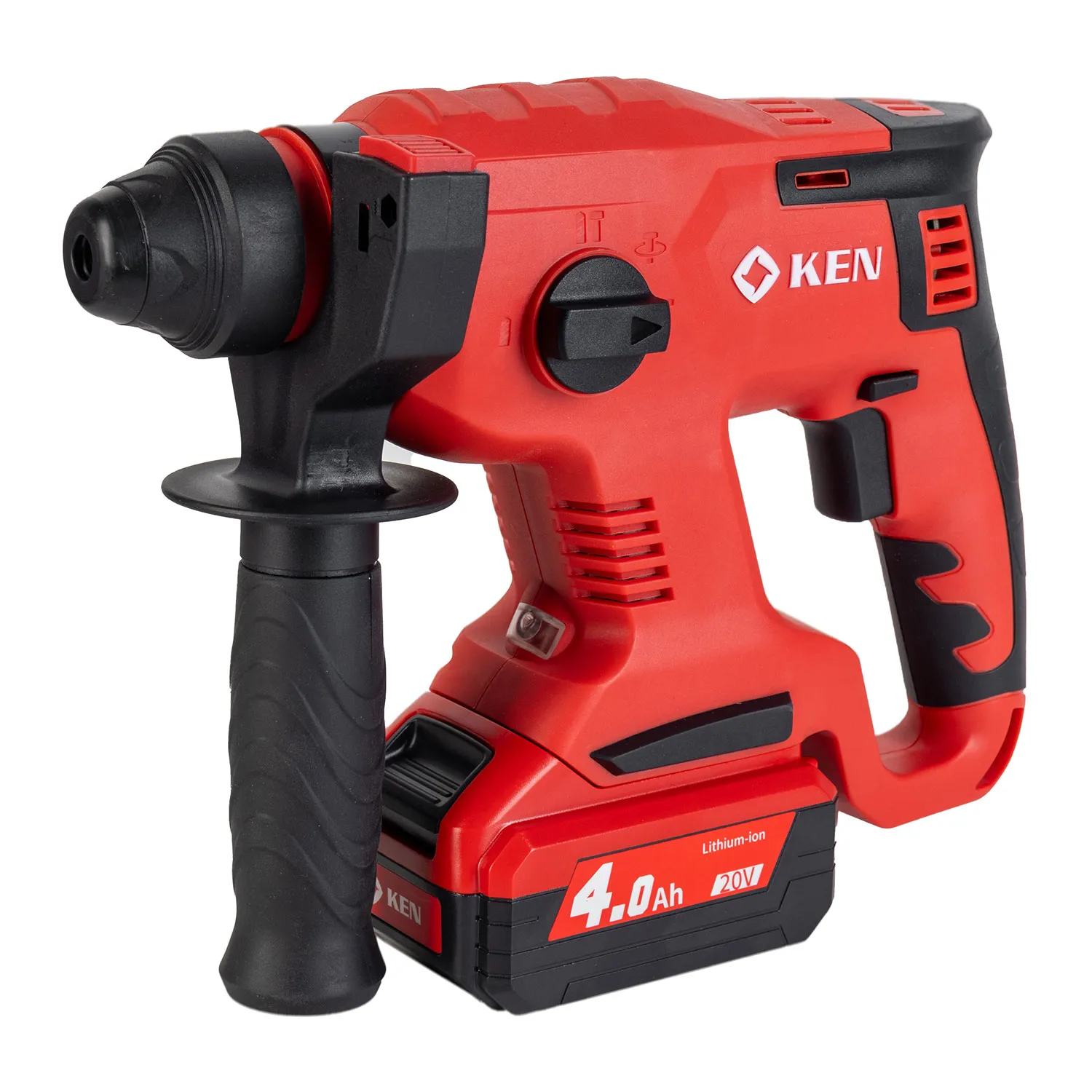 Перфоратор KEN BL2120-40C (20V/4.0AhВ) с рег.об. 0-1400об./мин. инструмент