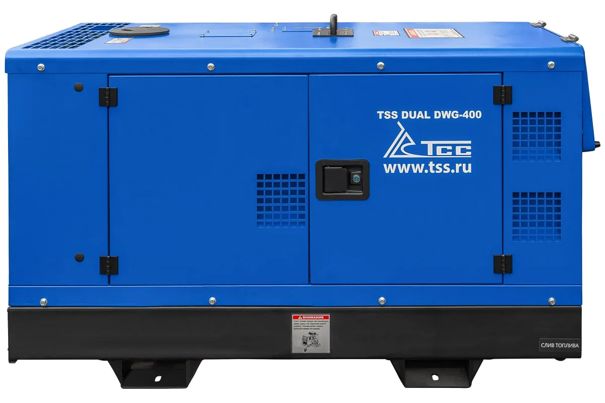 Генератор сварочный дизельный двухпостовой TSS DUAL DWG-400 для строительных и монтажных работ
