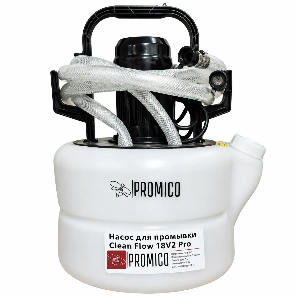 Насос для промывки Clean Flow 18V2 Pro Promico (Реверс кнопка)