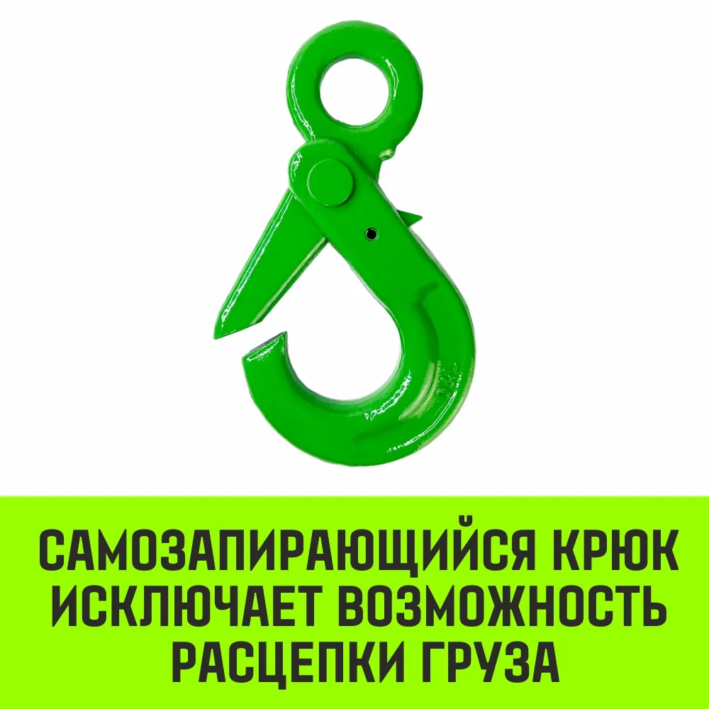 Самозапирающийся крюк с проушиной HITCH, 16-Т8 кл, 8.0 Т SZ071269