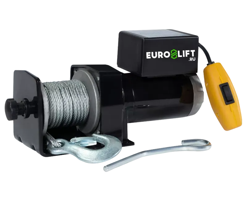 Автомобильная лебедка электрическая KDJ-2000Н (200-D)12V «EURO-LIFT»