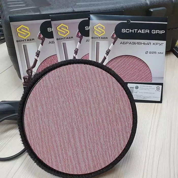 Абразивный круг SCHTAER GRIP Mesh 225 мм на сетчатой основе 5 шт в наборе GRIPMESH225P180-5 для шлифовки