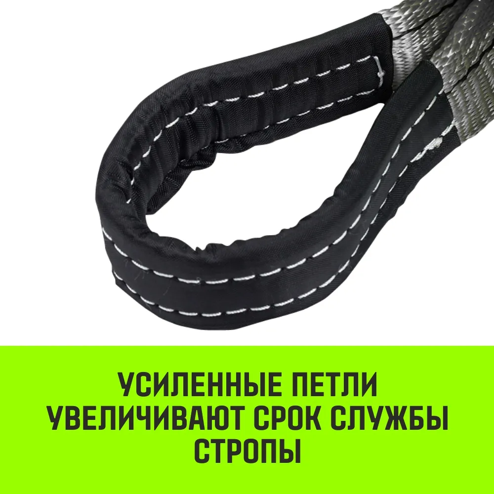 Двухветвевой строп «HITCH» REGULAR WIDE 2СТ 5,0т 3,50м SF5 120мм