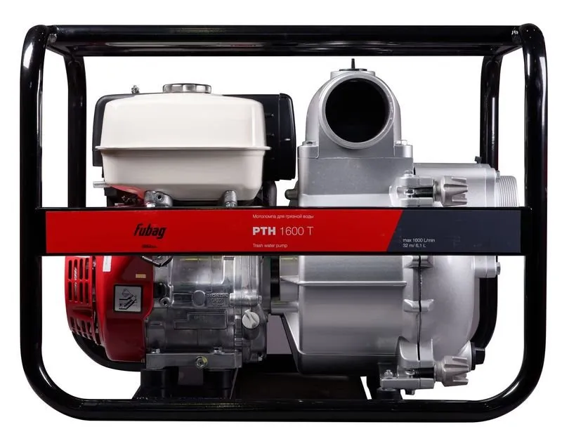 Мотопомпа PTH 1600Т для сильнозагрязненной воды FUBAG