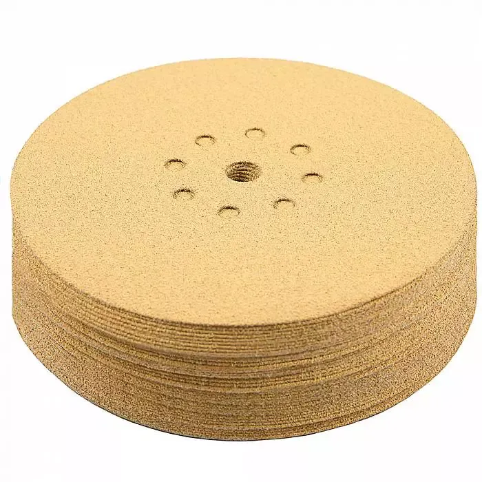Абразивный круг SCHTAER GRIP Paper 225 мм на бумажной основе 9 отв 50 шт GRIPPAPER225P080H9-50 для шлифовки