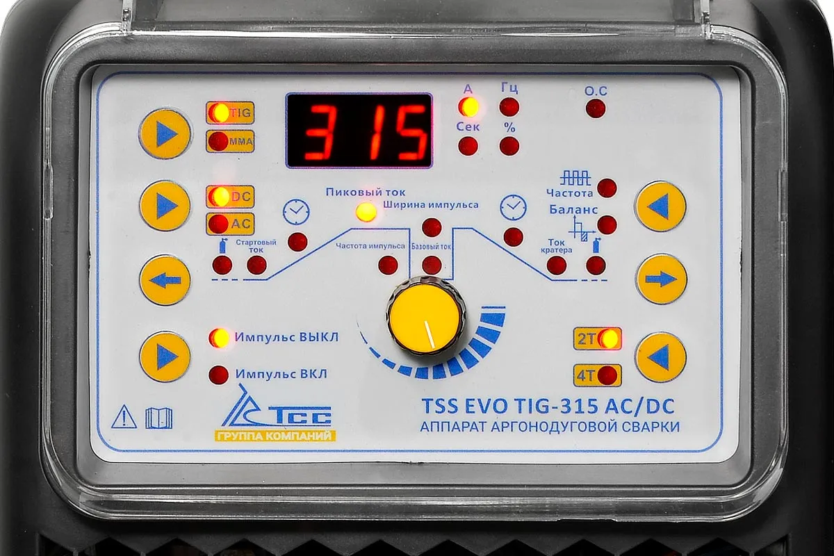 Аппарат сварки аргонодуговой TSS EVO TIG-315 AC/DC для промышленного применения