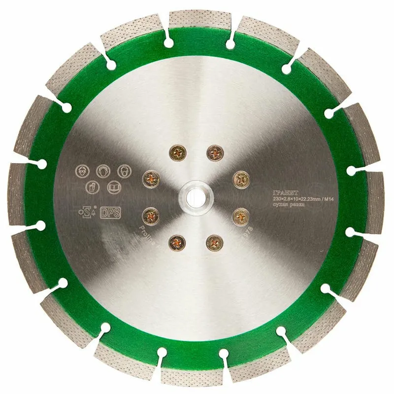Диск алмазный 230x2.6x10xМ14 с фланцем Pro Line Laser Granite DIAM