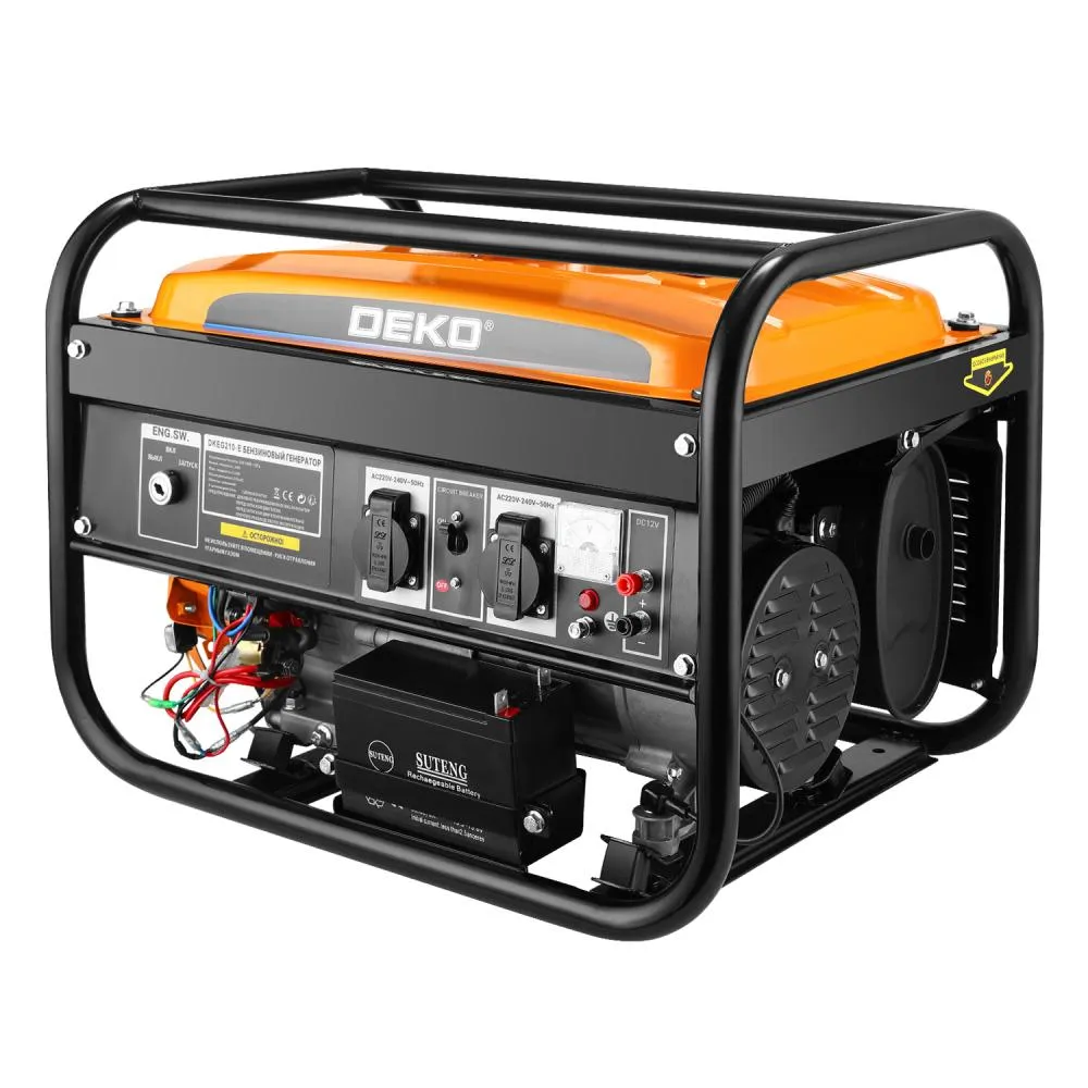 Бензиновый генератор DKEG210-E, 3,2 кВт, электростартер "DEKO"