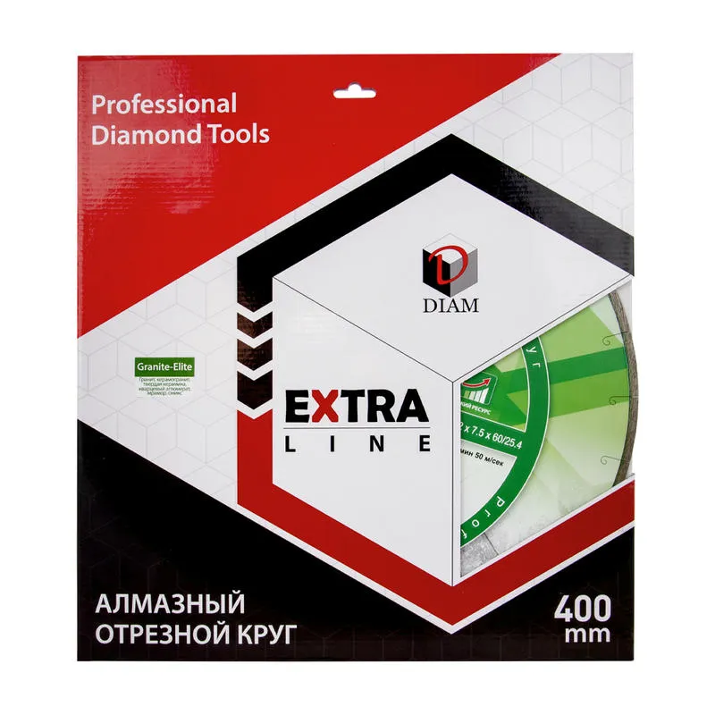 Диск алмазный 400x2.2x7.5x60/25,4 по граниту Extra Line Granite-Elite DIAM