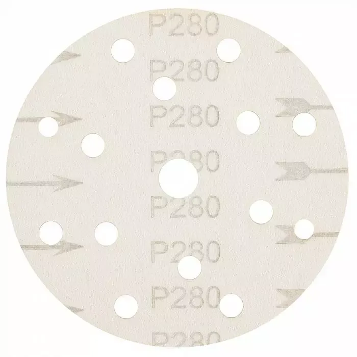 Абразив на бумажной основе Schtaer 255Abrasive paper 15 отв D=150 P280 набор 10 шт для шлифовки