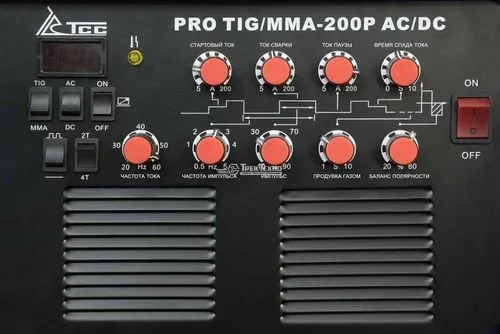 Аппарат для аргонодуговой сварки ТСС PRO TIG/MMA-200P AC/DC