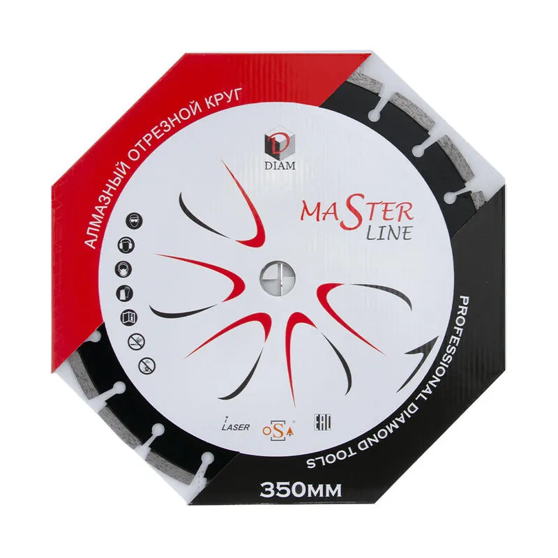 Диск алмазный 350x3.0x10x25.4 отрезной по асфальту Master Line DIAM