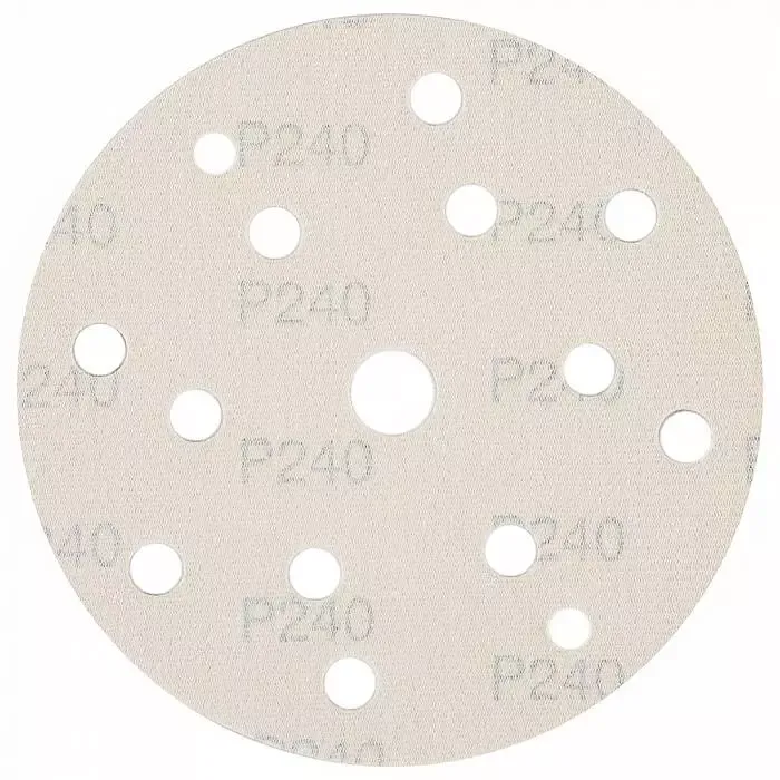 Абразив на бумажной основе Schtaer 255Abrasive paper 15 отв D=150 Р240 набор 10 шт для шлифовки