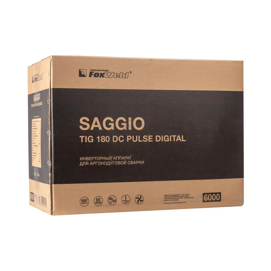 Аппарат аргонодуговой сварки TIG 180 DC Pulse Digital "SAGGIO"