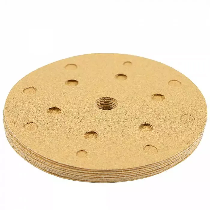 Абразив на бумажной основе Schtaer 255Abrasive paper 15 отв D=150 Р80 набор 10 шт для шлифовки