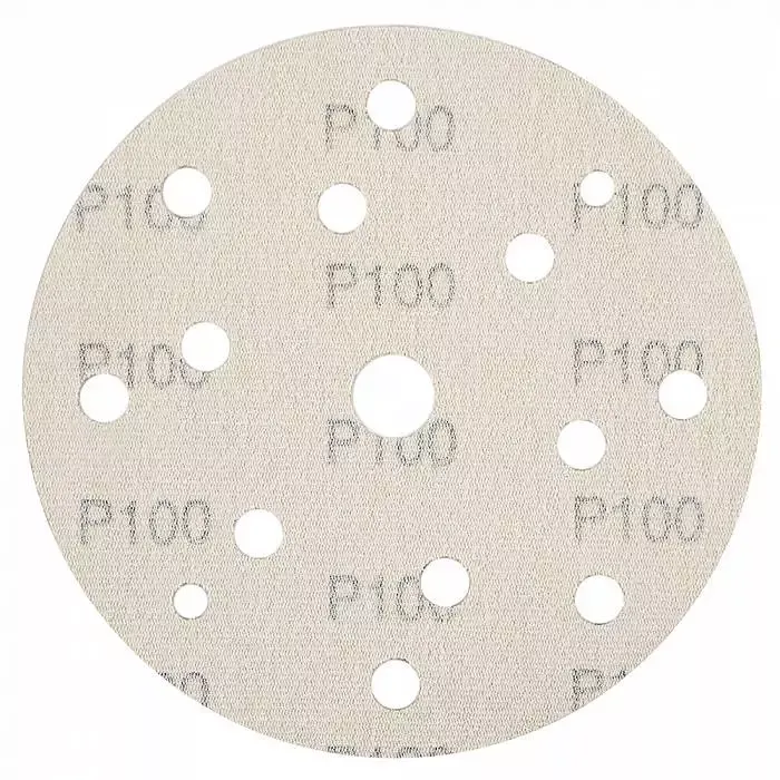 Абразив на бумажной основе Schtaer 255Abrasive paper 15 отв D=150 Р100 набор 10 шт для шлифовки