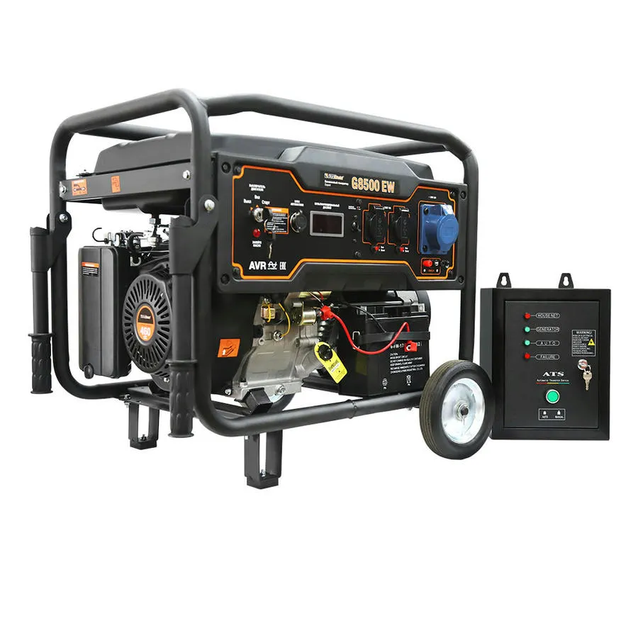 Генератор бензиновый G8500 EW  "FoxWeld Expert" в компл. с блоком автоматики