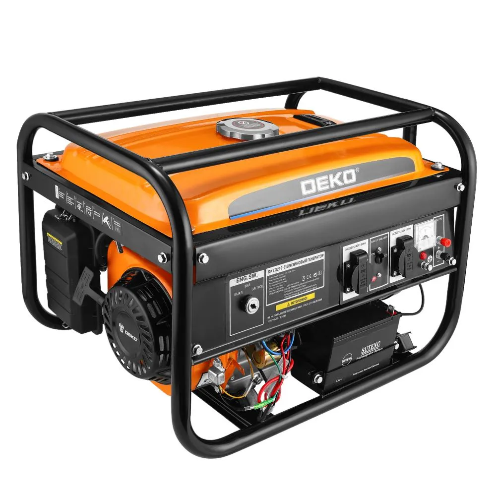 Бензиновый генератор DKEG210-E, 3,2 кВт, электростартер "DEKO"