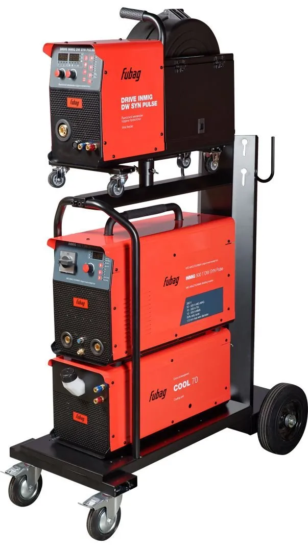 Полуавтомат сварочный INMIG 500T DW SYN PULSE (подающий механизм DRIVE INMIG DW SYN PULSE, горелка FB 500 3m, блок охлаждения, тележка, шланг пакет 5м) FUBAG