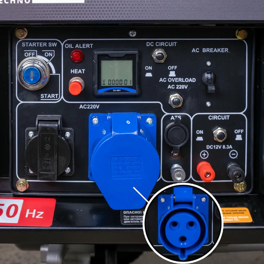 Генератор дизельный STEM Techno S6500DE 6.5 кВт (ГЕН019)