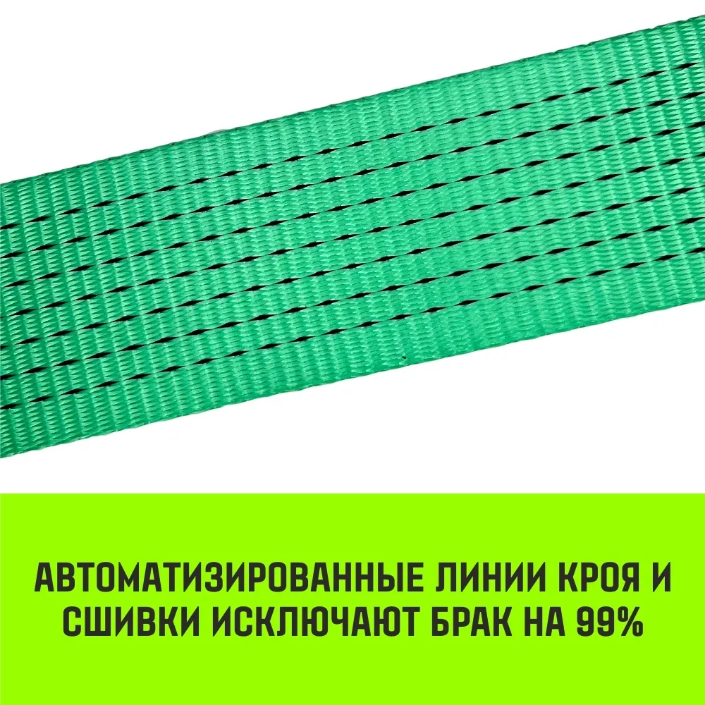 Комплект 2шт кольцевых ремней стяжных с храповым механизмом HITCH REGULAR 25мм 1т 8м SZ092903